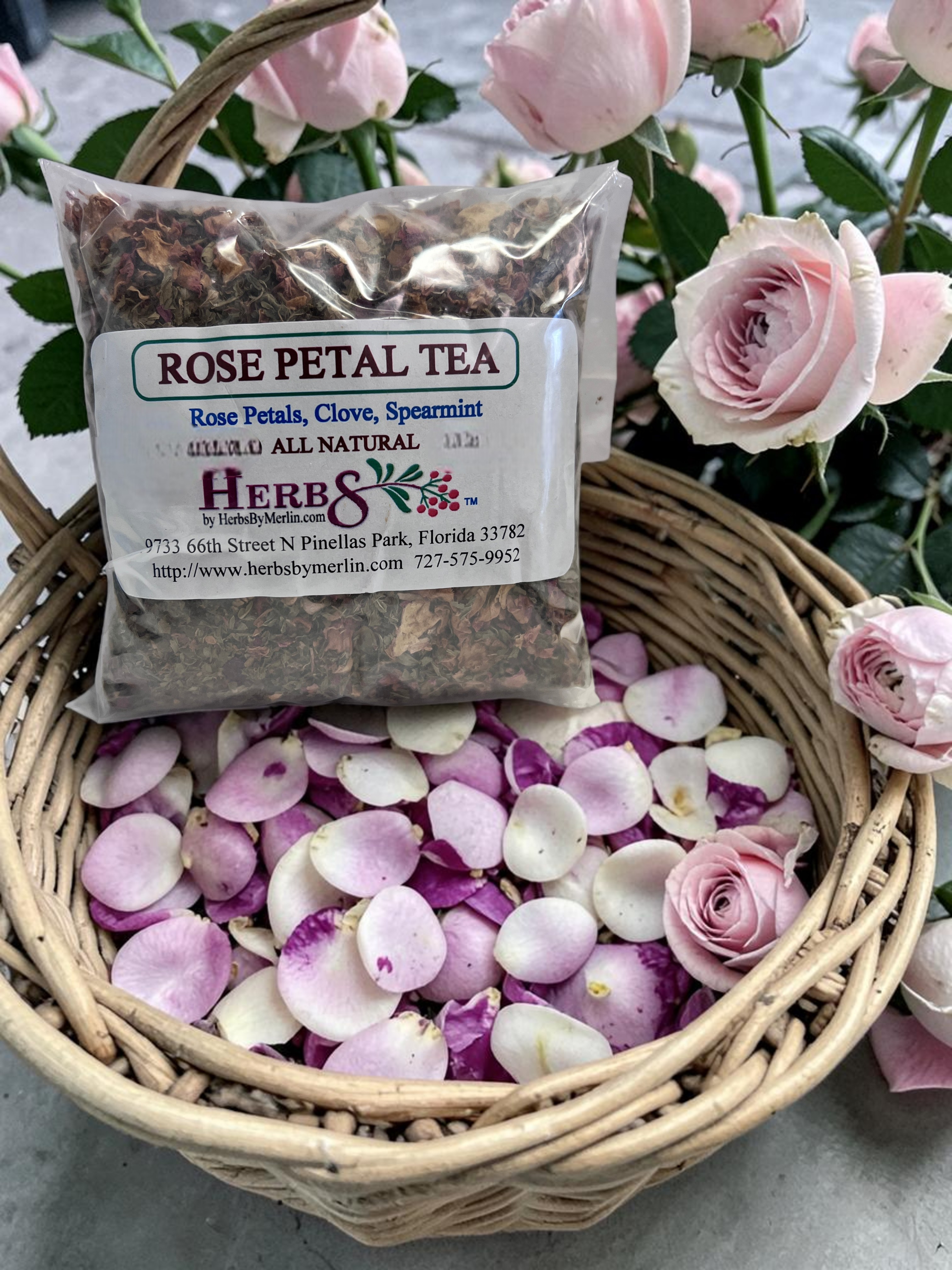 Rose Petal Tea (Rosa centifolia)